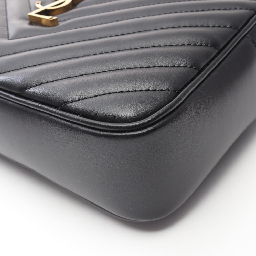 Saint Laurent LOU Monogram Camera Bag Shoulder Leather Black - Picture 5 of 6